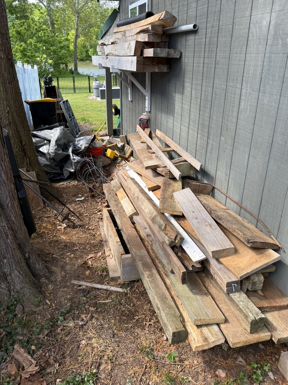 Before — debris removal